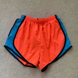 Nike Women's Tempo Dry Core 3'' Running Shorts - Orange/Blue